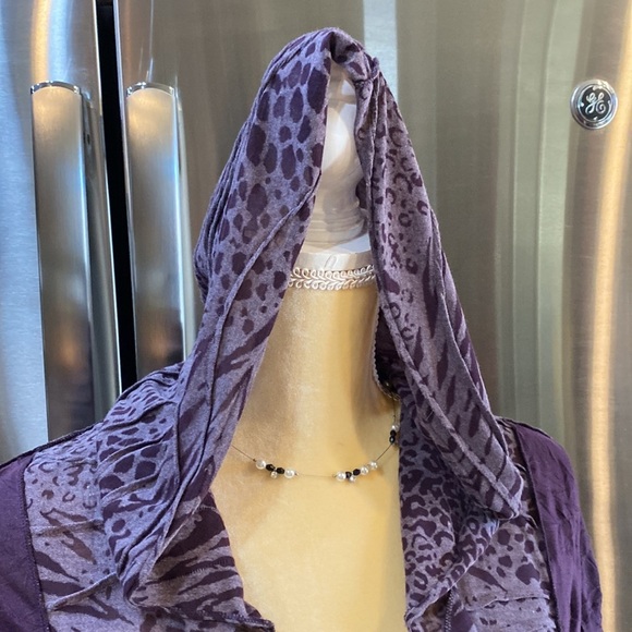 Stunning Vine Street Crinkle Dress & Matching Hooded Duster Size L​ - Picture 4 of 16